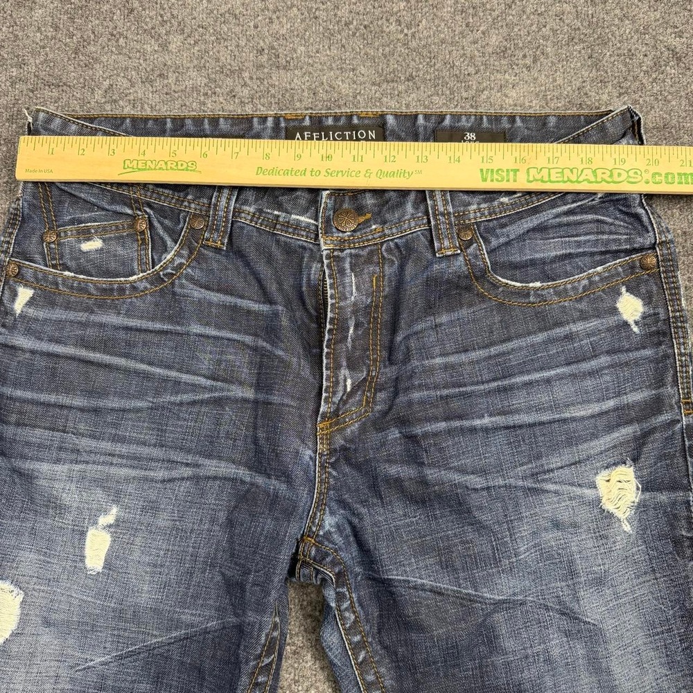 Affliction Cooper Relaxed Bootcut Jeans Size 38 Long Y2K - Picture 5 of 7